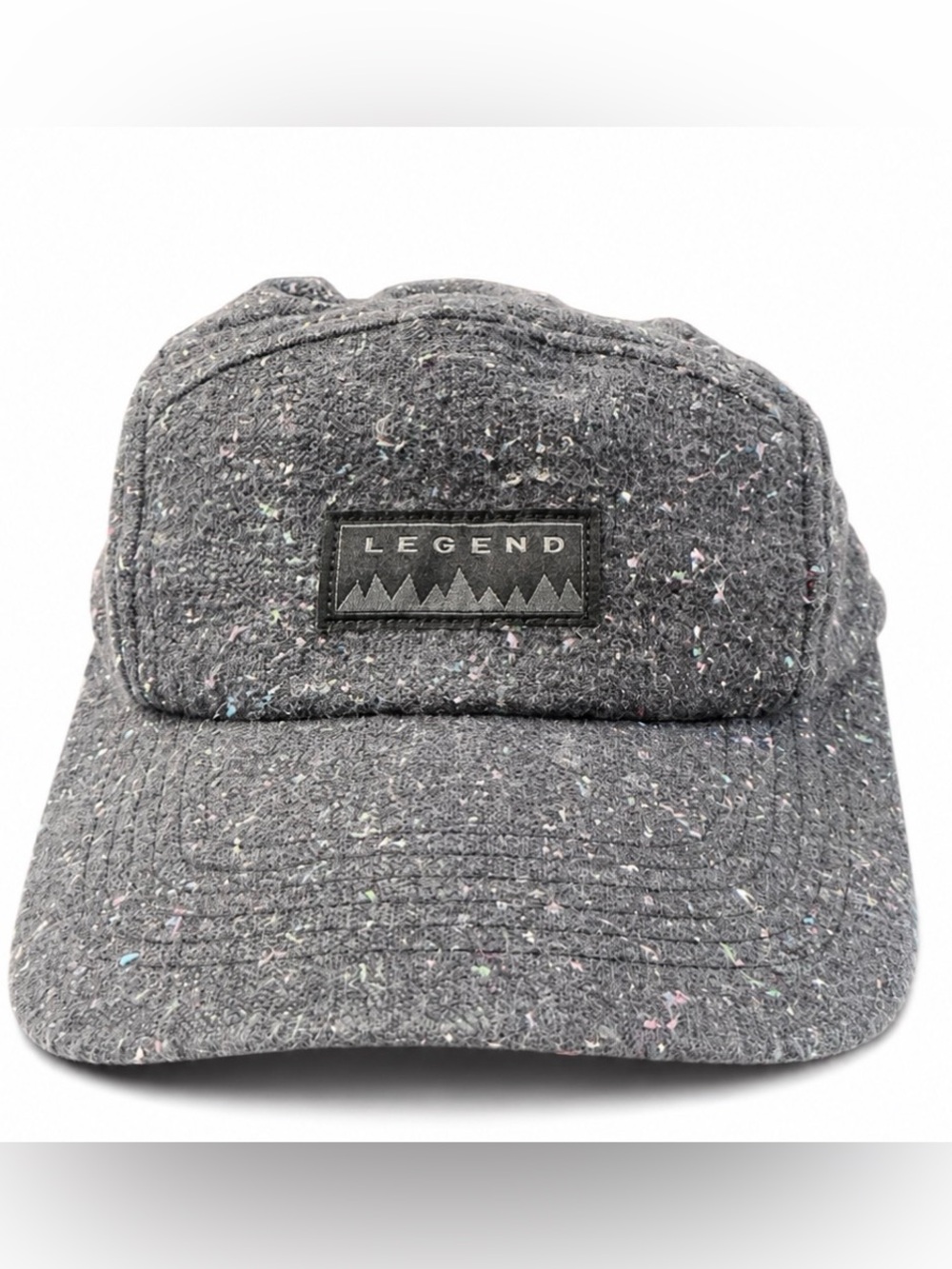 Legend Speckled Gray 5-Panel Camp Hat / Cap